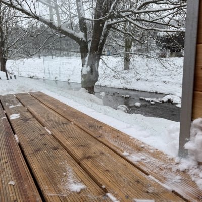 z finské sauny rovnou do sněhu